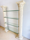 Neoclassic Plaster Column & Glass Shelf - Rehaus