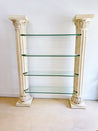 Neoclassic Plaster Column & Glass Shelf - Rehaus