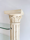 Neoclassic Plaster Column & Glass Shelf - Rehaus