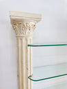 Neoclassic Plaster Column & Glass Shelf - Rehaus