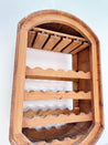 Oval Oak Wine Rack - Rehaus