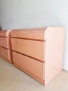 Peachy Pink Laminate Nightstand Set - Rehaus