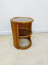 Pencil Reed Round Side Table - Rehaus