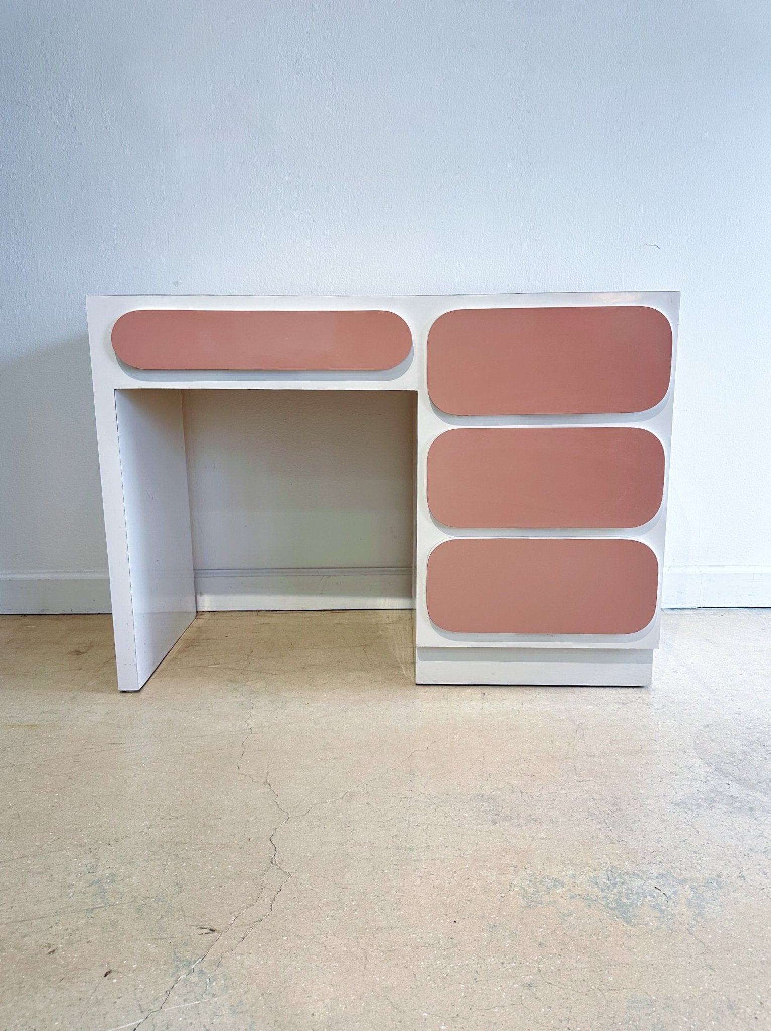 Pink Circles Laminate Desk - Rehaus