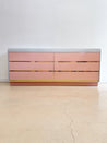 Pink + Gray Laminate Lowboy Dresser - Rehaus