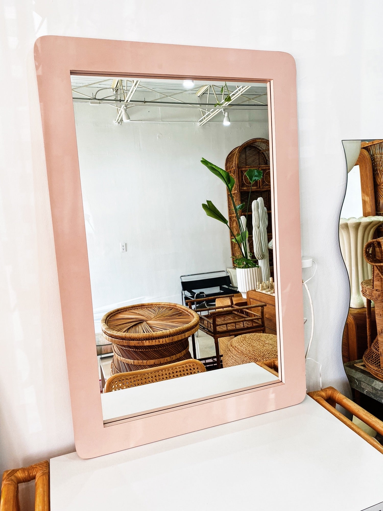 Pink Laminate Mirror - Rehaus
