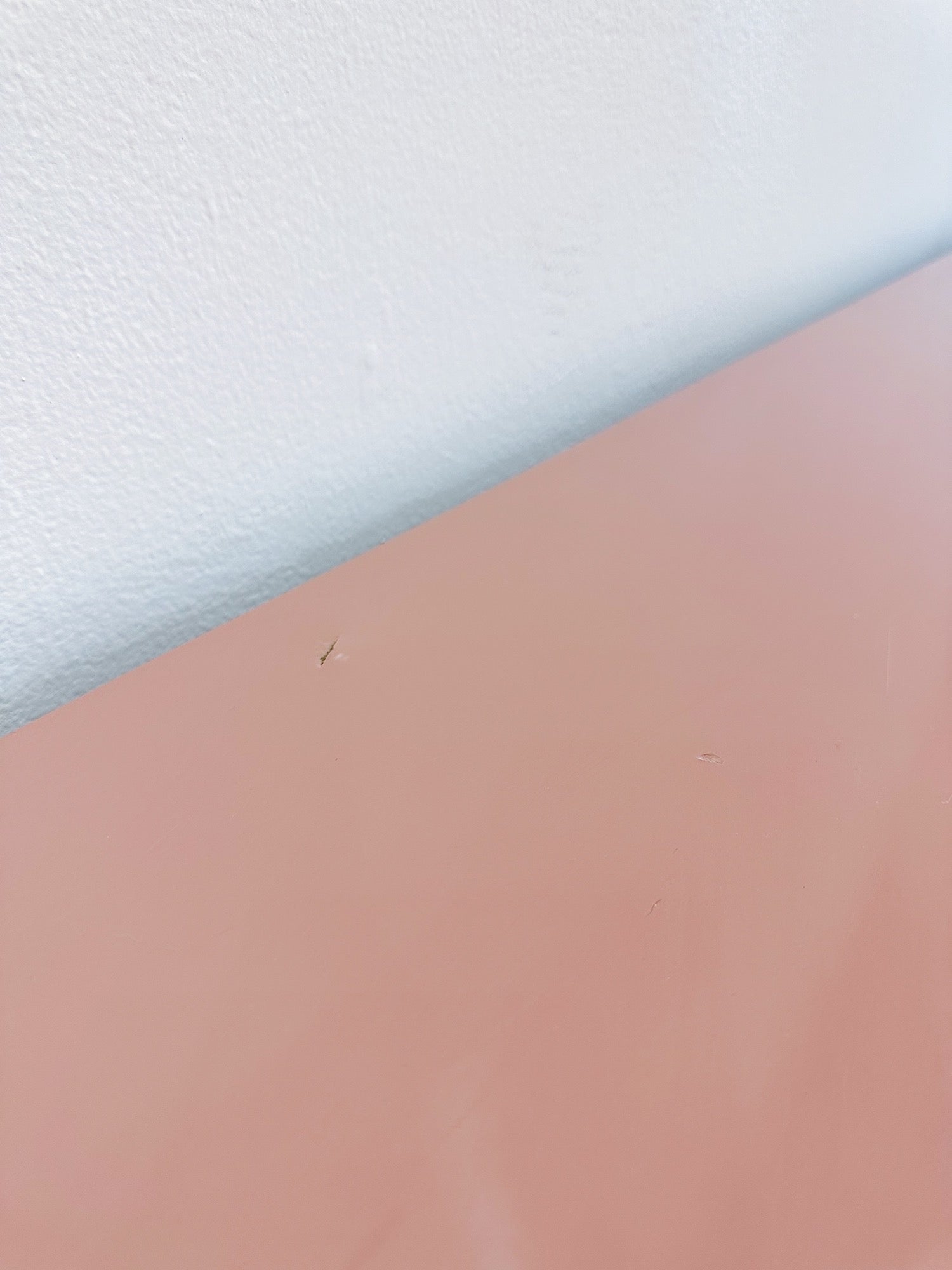 Pink Laminate Wicker-Sided Low Dresser - Rehaus
