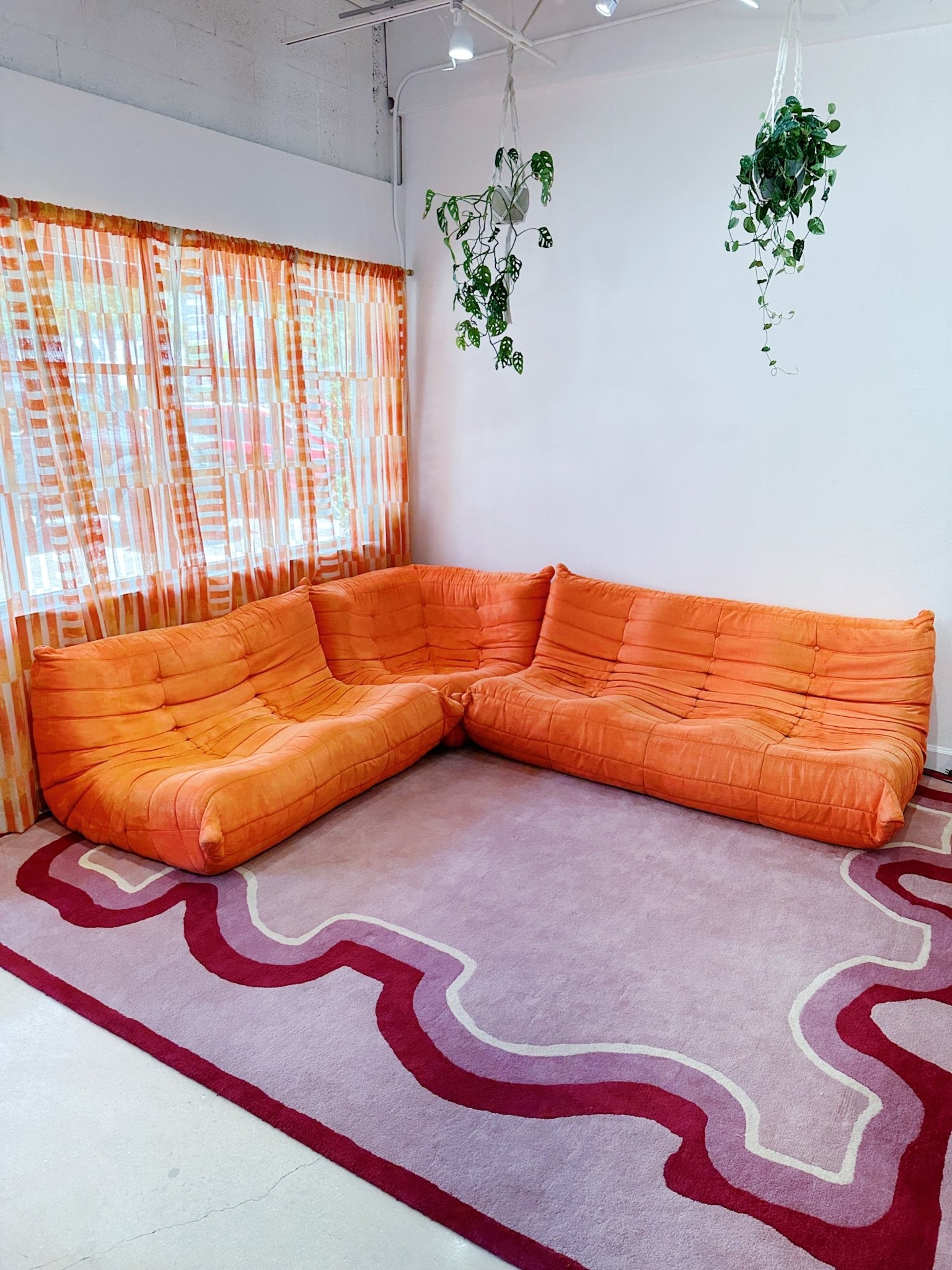 Pink & Red Squiggle Carpet - Rehaus