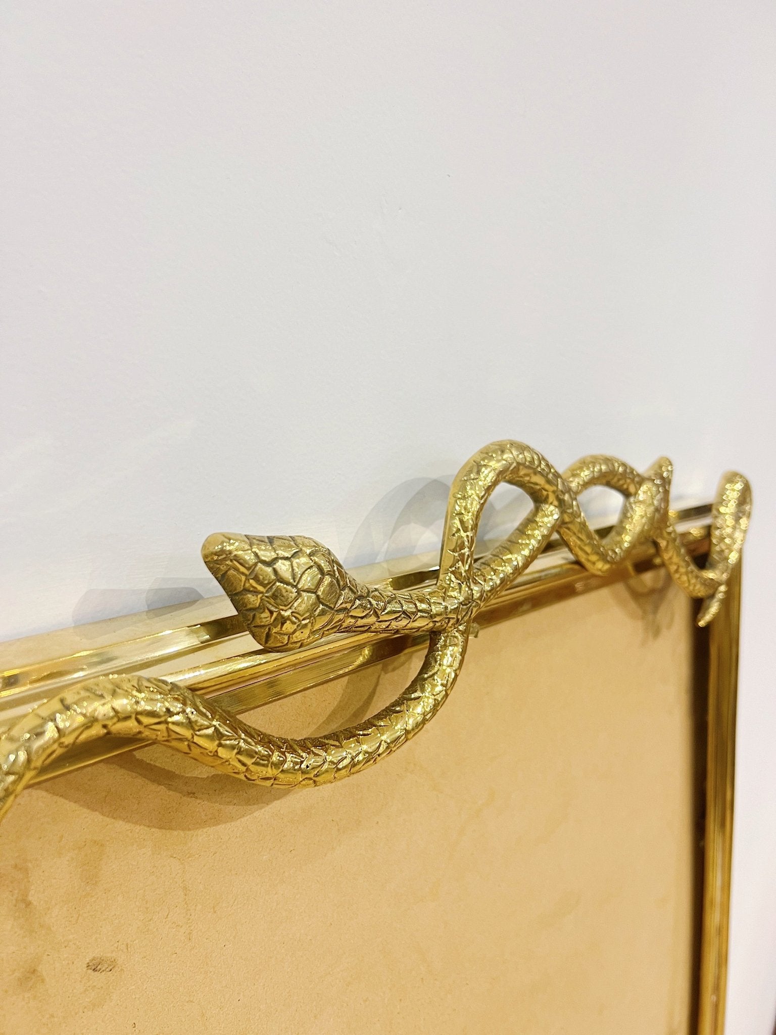 Polished Brass Snake Frame, CB2 - Rehaus