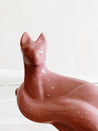 Postmodern Pink Ceramic Cat - Rehaus