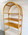 Rattan & Laminate Arch Shelf - Rehaus