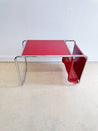 Red Chrome Side Table - Rehaus