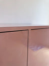 Rounded Pink Laminate Sideboard + Wine Cabinet - Rehaus