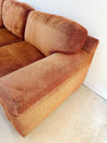 Rust Velvet Couch - Rehaus