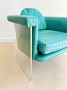 Teal Acrylic Barrel Chair - Rehaus