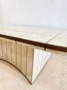 Tesselated Stone & Brass Coffee Table - Rehaus