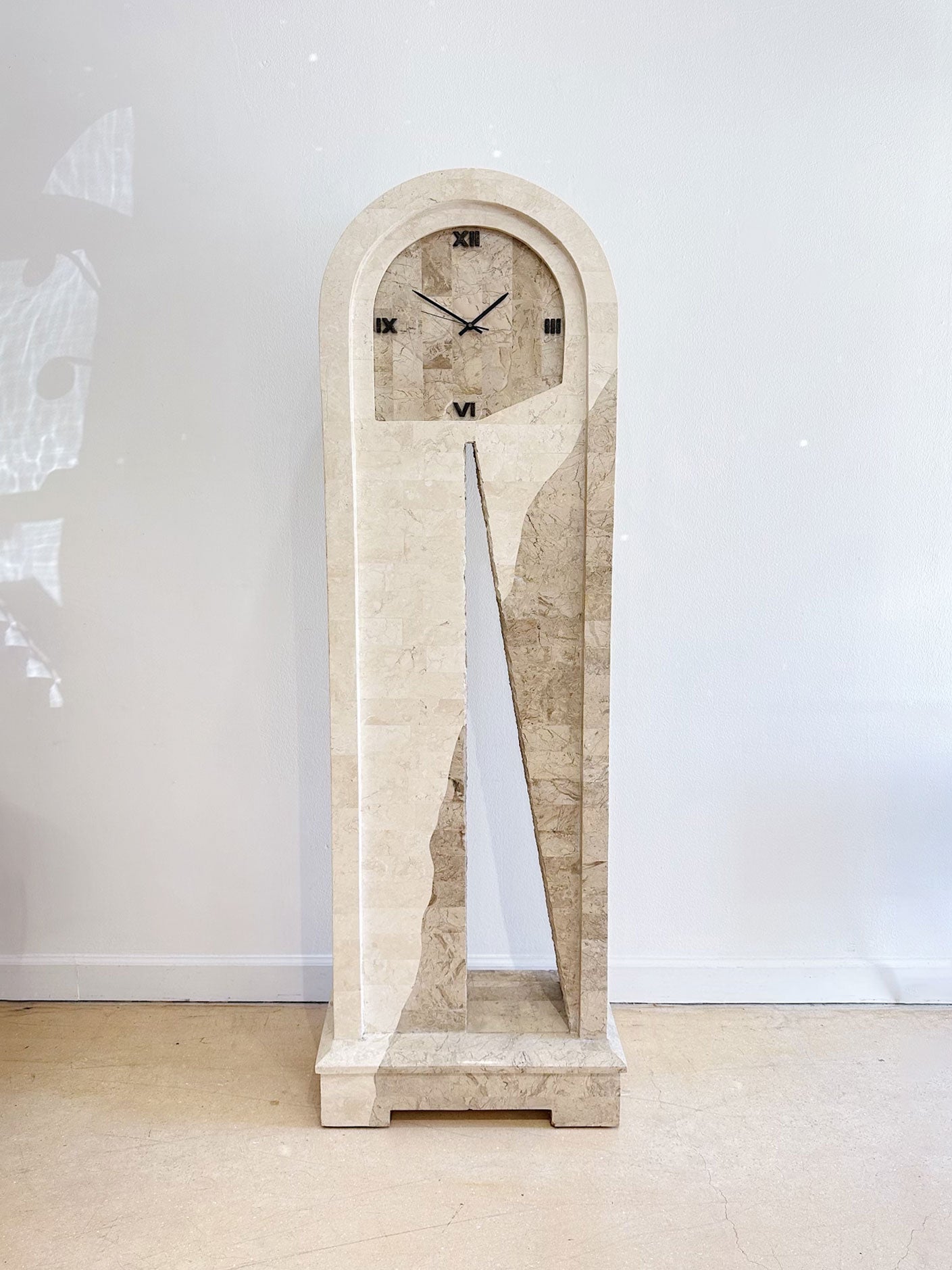 Tesselated Stone Grandfather Floor Clock - Rehaus