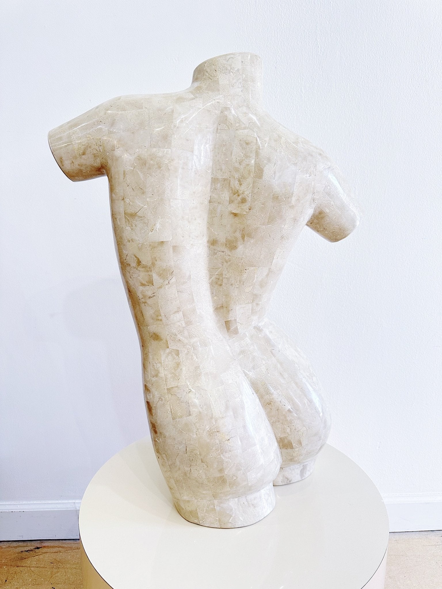 Tessellated Stone Female Torso Sculpture - Rehaus