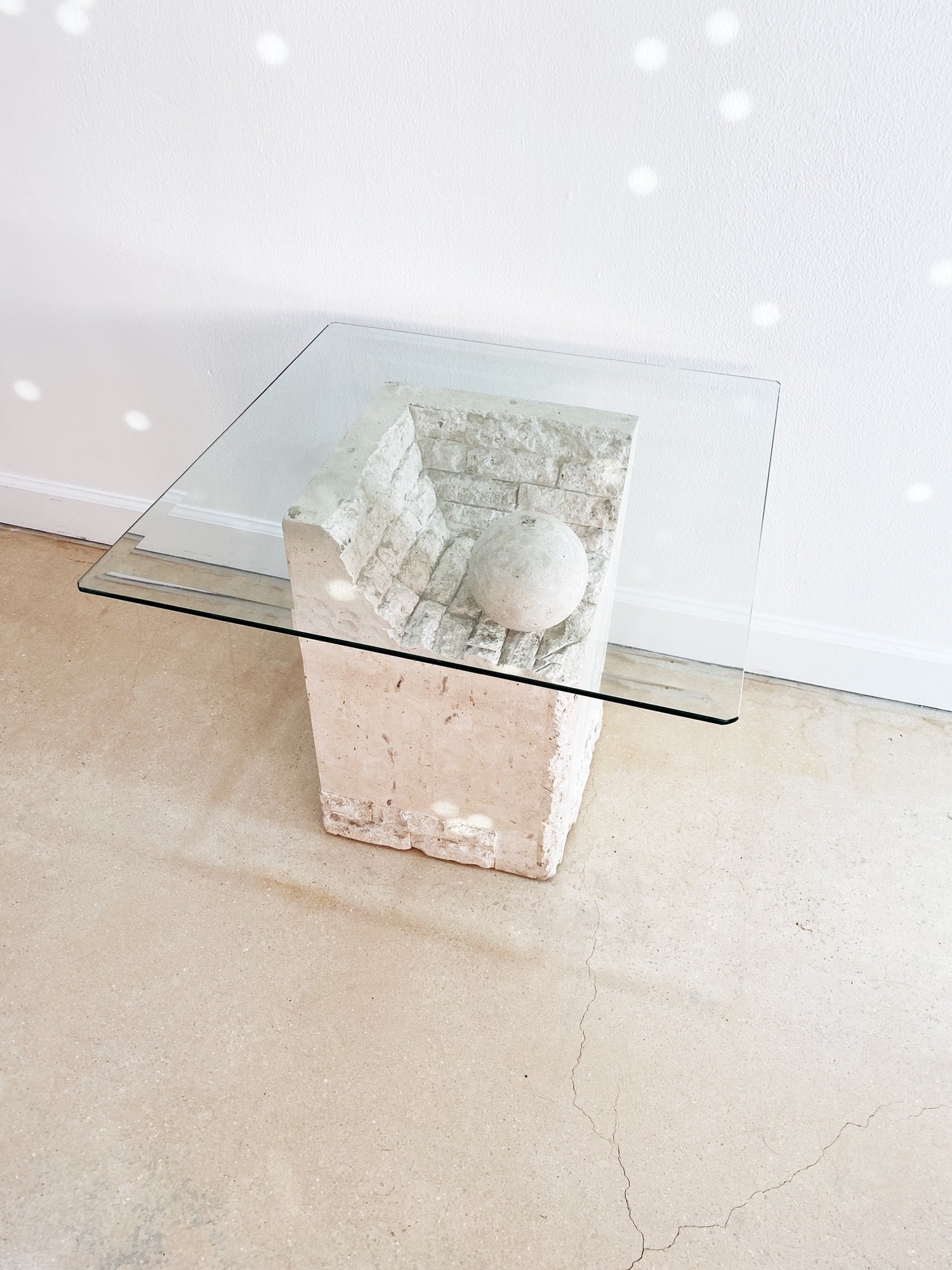 Tessellated Stone Side Table - Rehaus