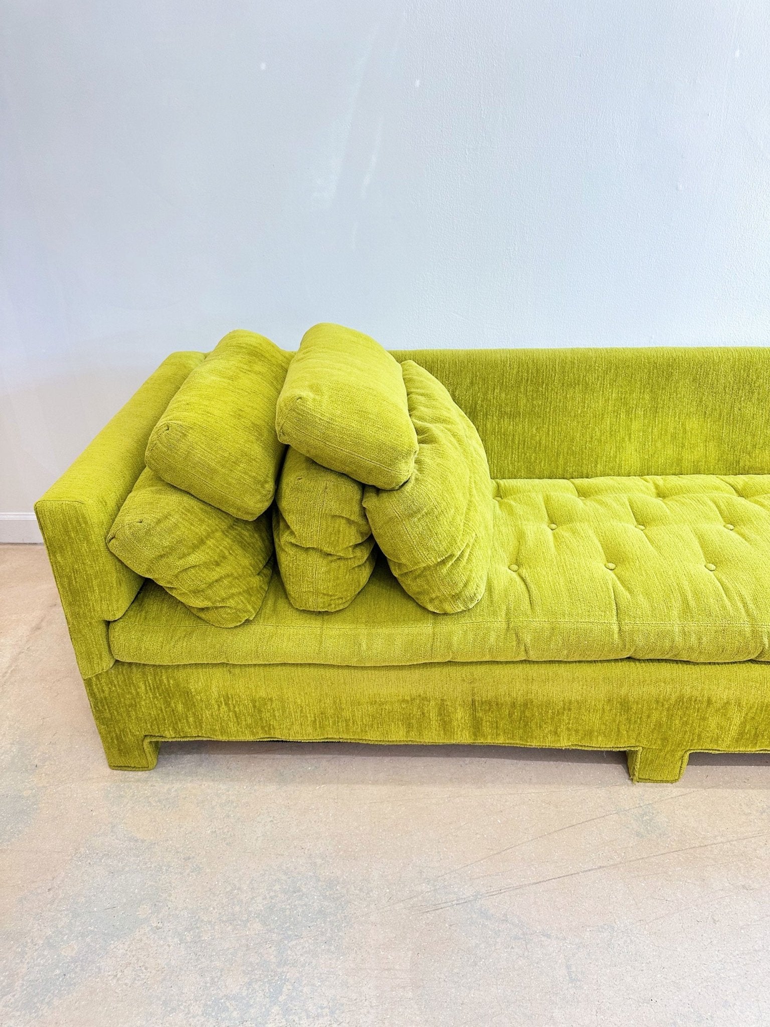 Vibrantly Chartreuse Vintage Couch Rehaus