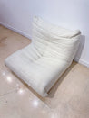 White Boucle Togo-Style Chair - Rehaus