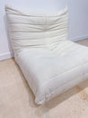 White Boucle Togo-Style Chair - Rehaus