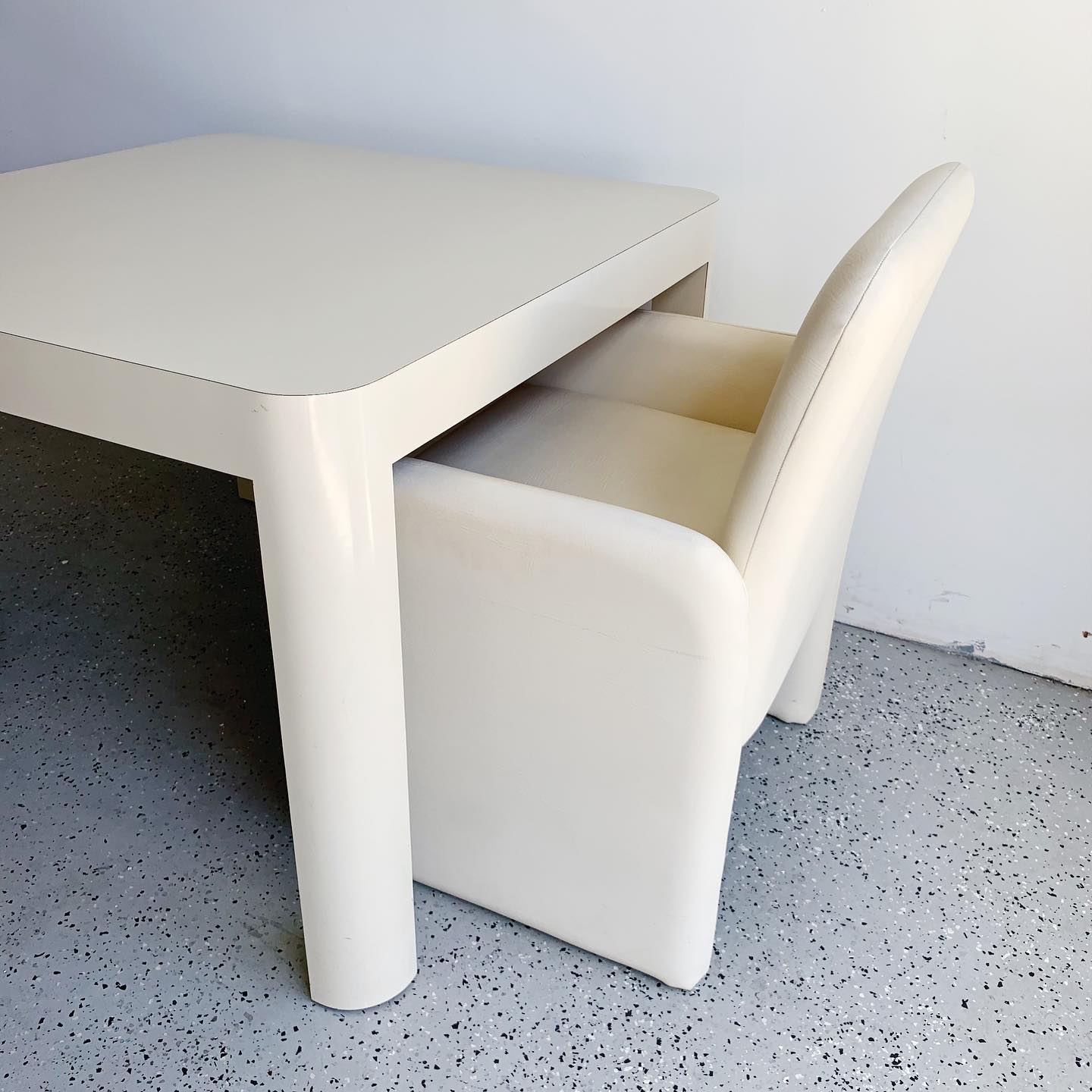 White Laminate Card Table - Rehaus