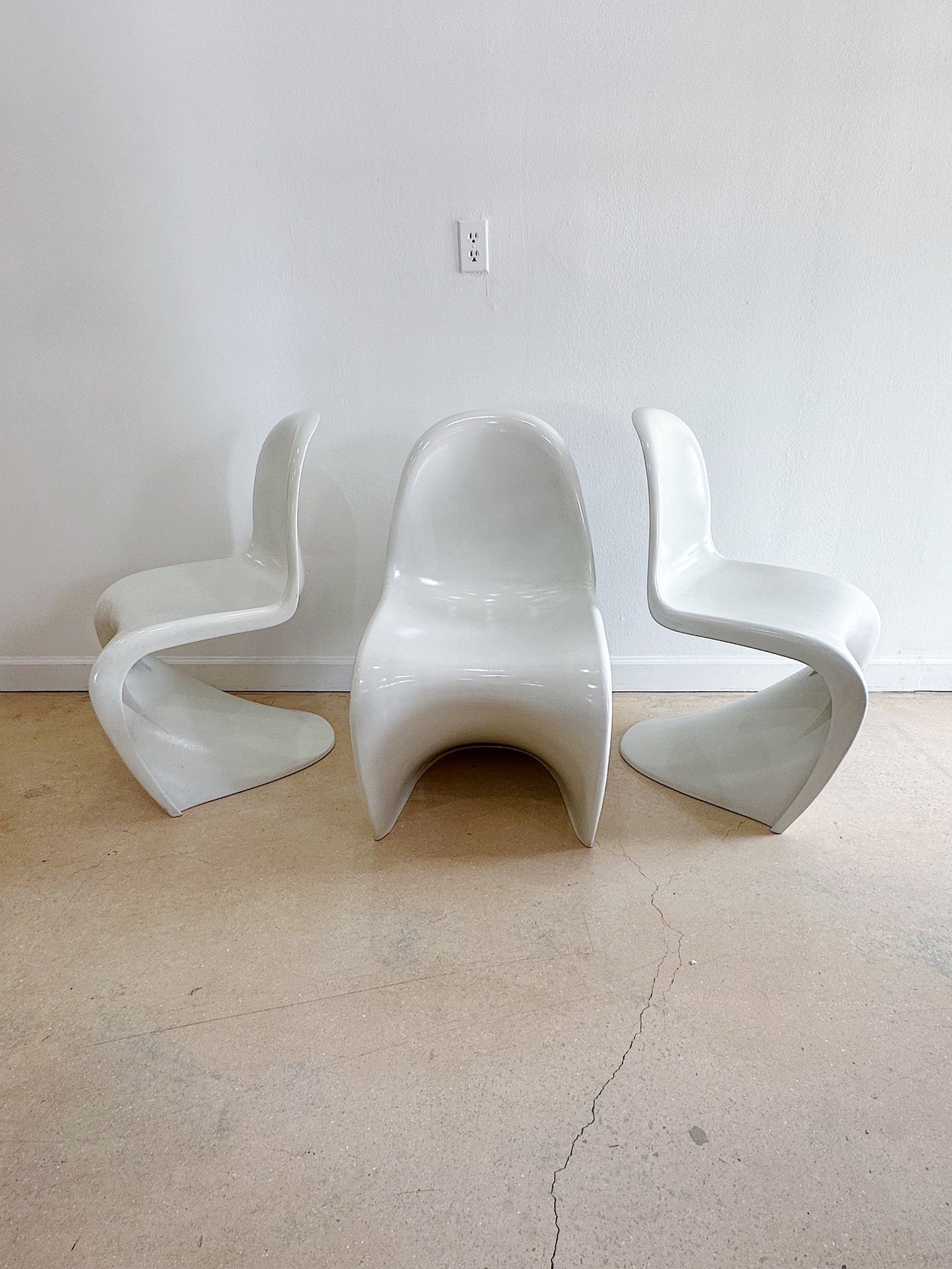 White Panton Chairs - Rehaus