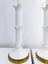 White Royal Haeger Ceramic Lamps (x2) - Rehaus